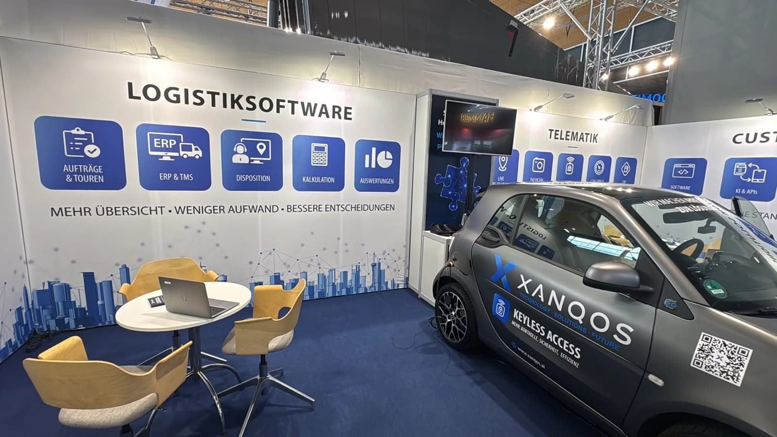 XANQOS Darstellung von Logistiksoftware und Telematik auf der IAA Transportation